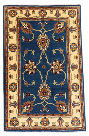 Tapis Ziegler - 191 x 83 cm - bleu foncé