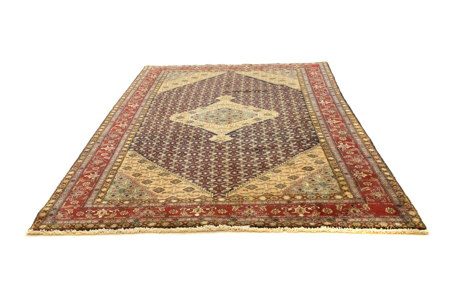 Tapis persan - Nomadic - 293 x 200 cm - bleu