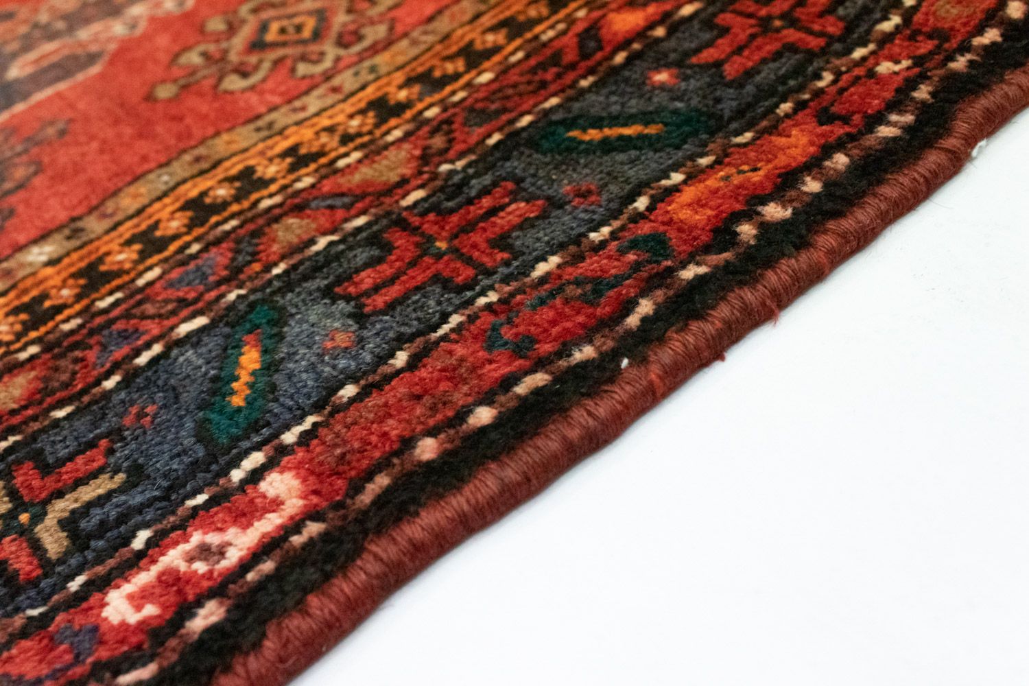 Tapis de couloir Tapis persan - Nomadic - 307 x 103 cm - vert