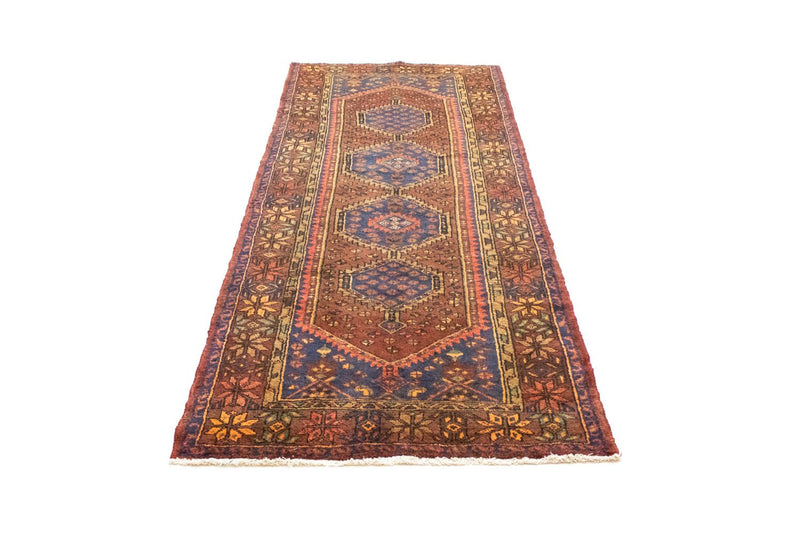 Tapis de couloir Tapis persan - Nomadic - 310 x 108 cm - bleu