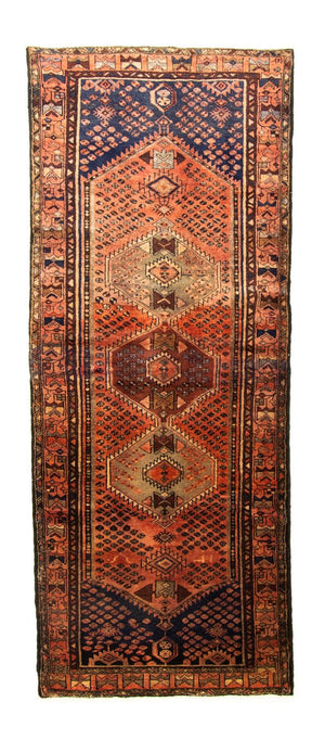 Tapis de couloir Tapis persan - Nomadic - 280 x 107 cm - bleu
