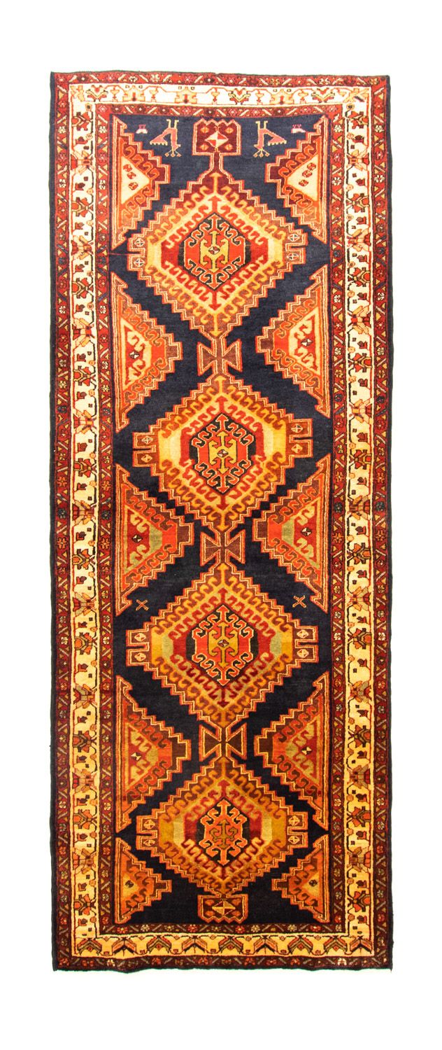 Tapis de couloir Tapis persan - Nomadic - 320 x 120 cm - bleu