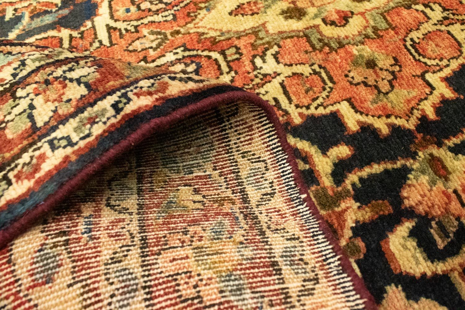 Tapis de couloir Tapis persan - Nomadic - 428 x 110 cm - bleu