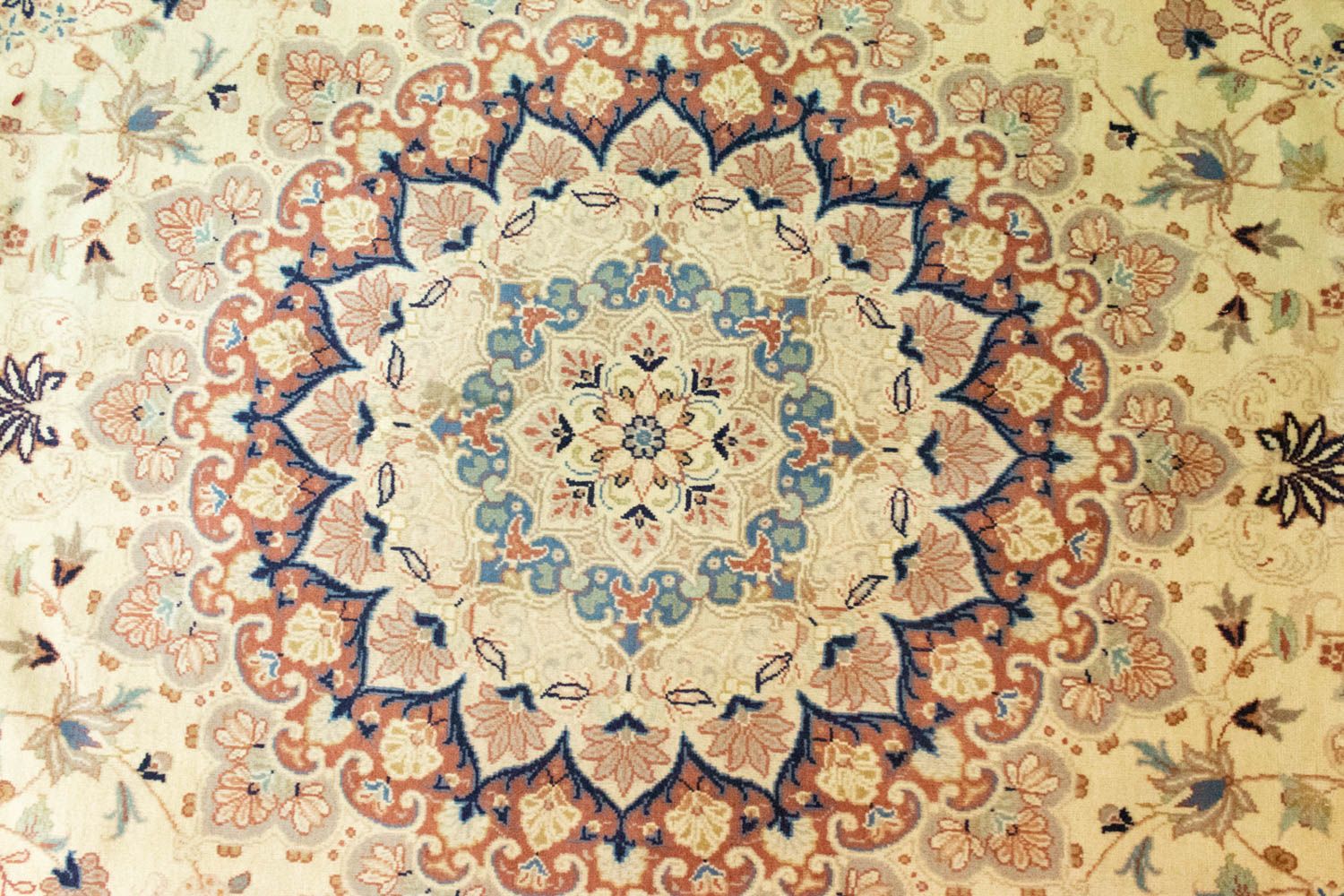 Tapis persan - Keshan - 353 x 240 cm - beige