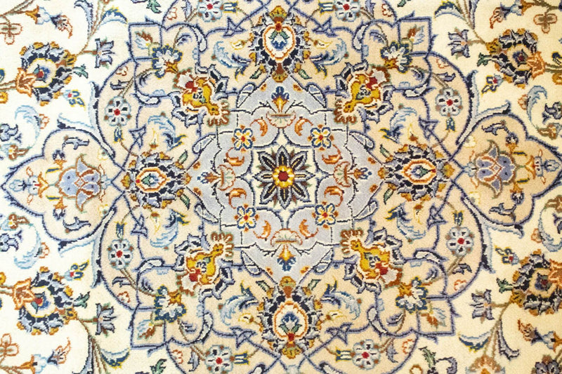 Tapis persan - Keshan - 402 x 296 cm - beige