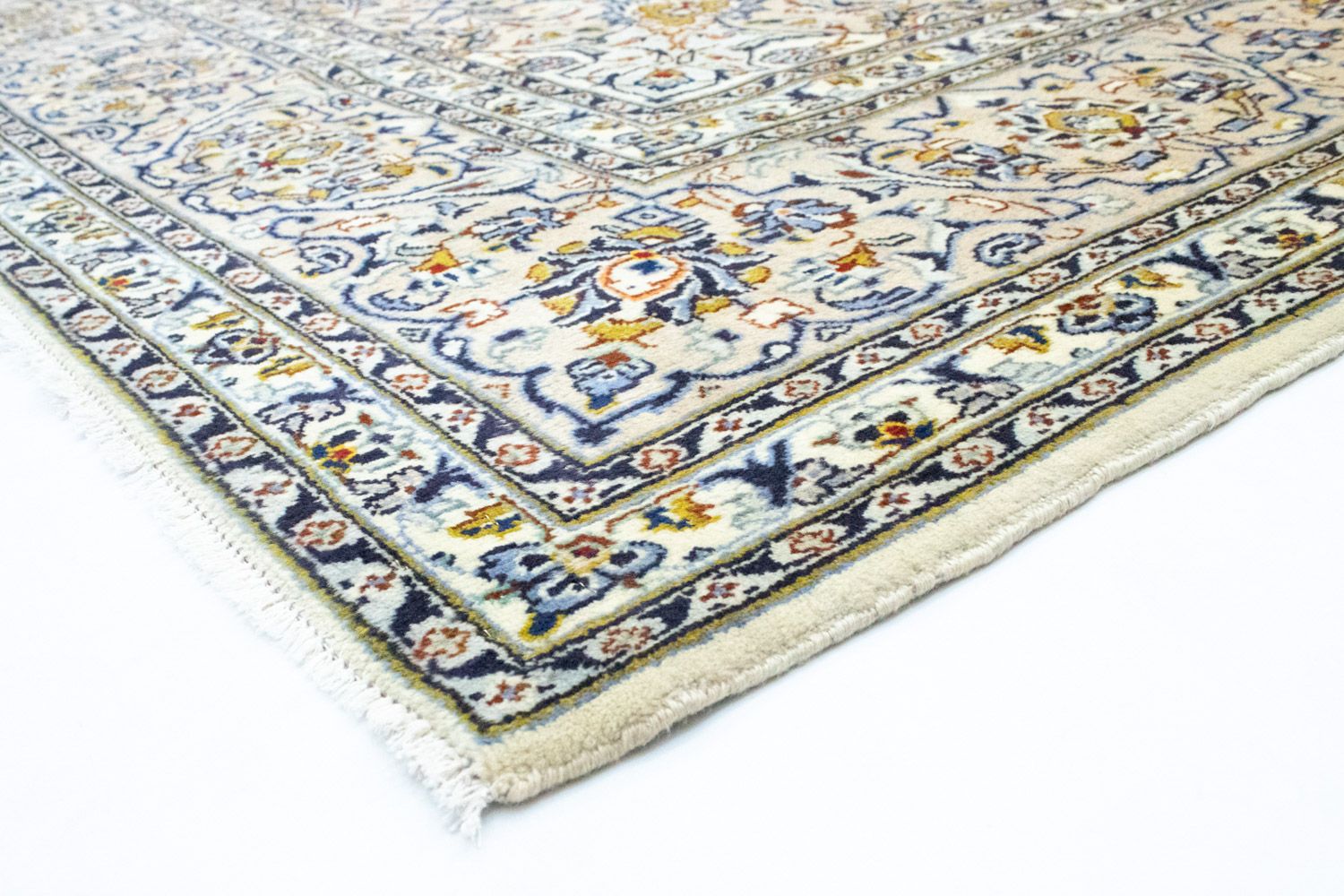 Tapis persan - Keshan - 405 x 294 cm - beige
