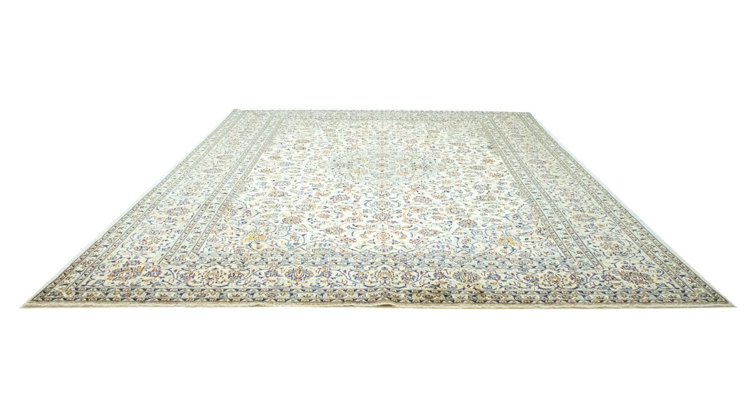 Tapis persan - Keshan - 405 x 294 cm - beige