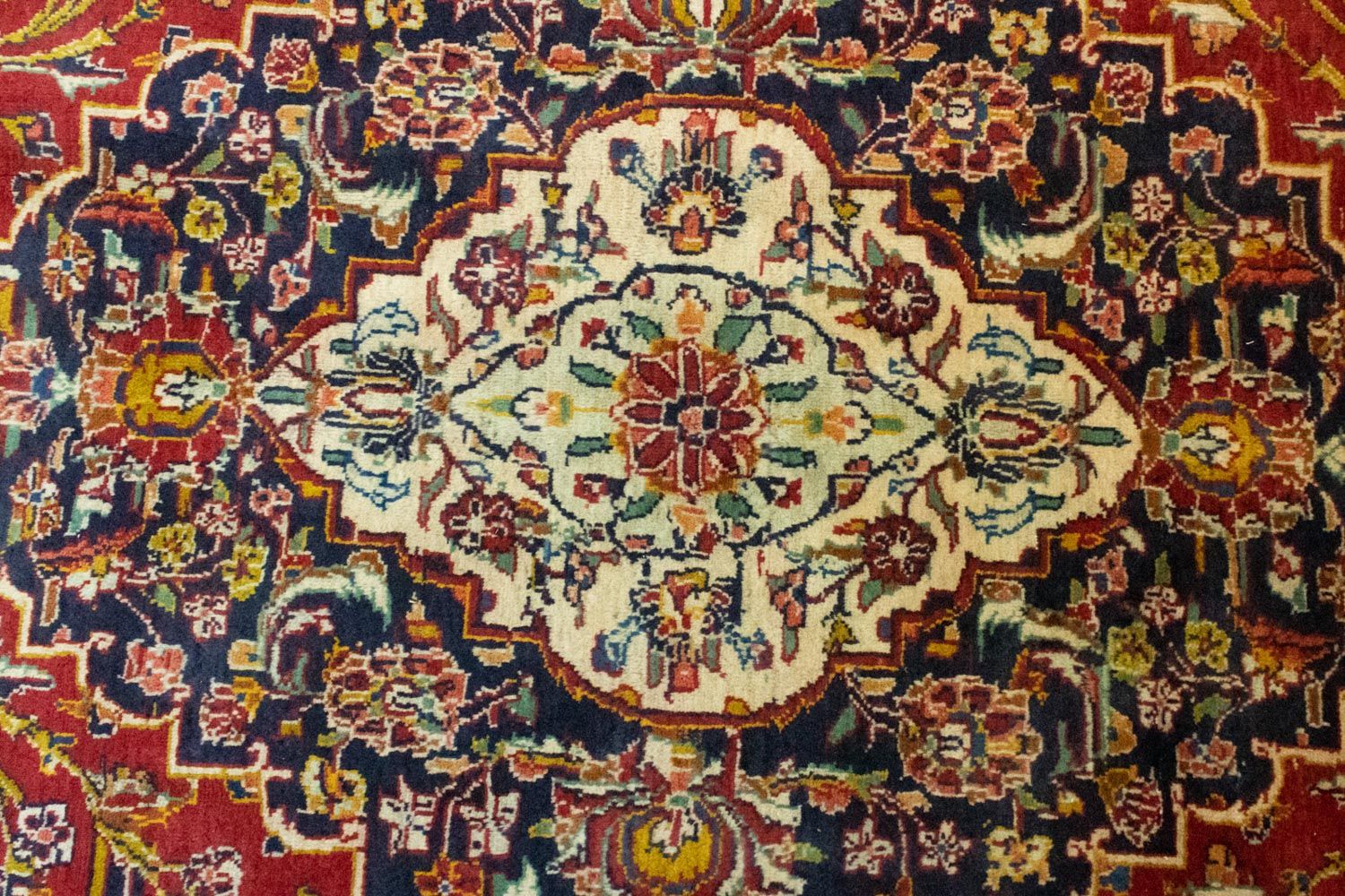 Tapis persan - Keshan - 415 x 291 cm - bleu