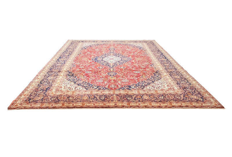 Tapis persan - Keshan - 415 x 291 cm - bleu