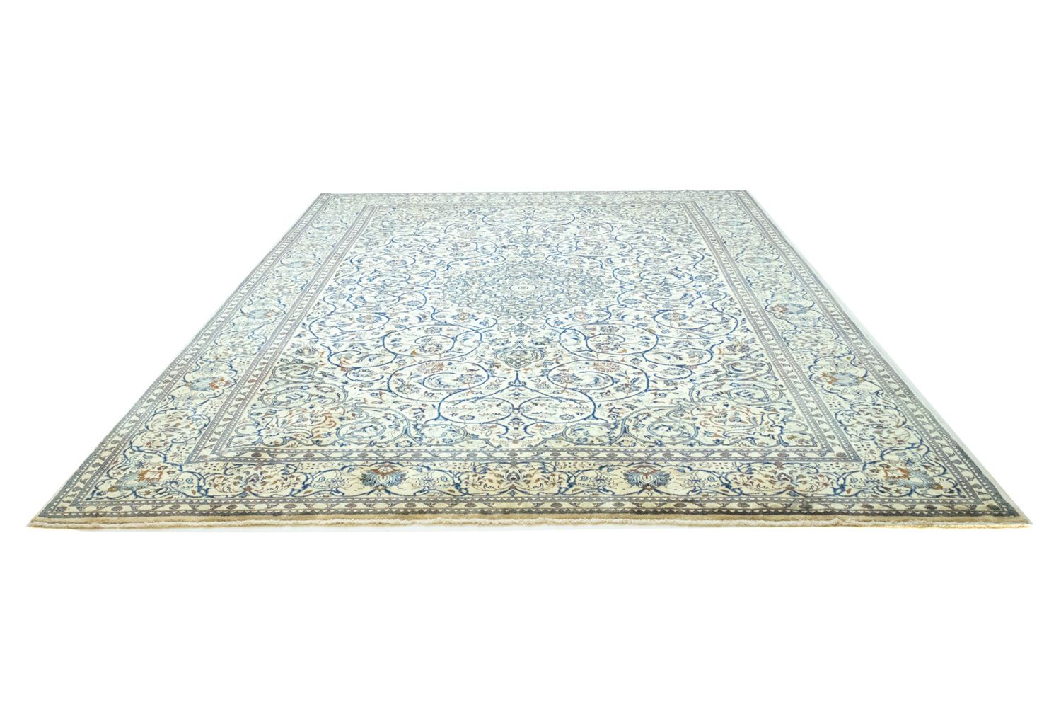 Tapis persan - Keshan - 402 x 281 cm - beige