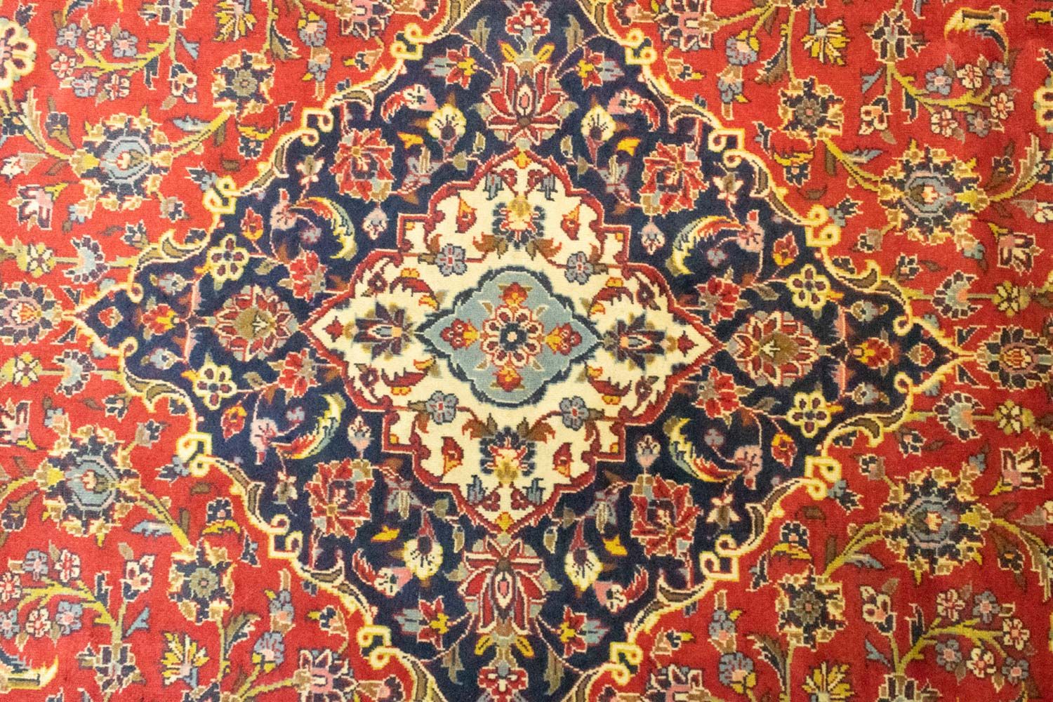 Tapis persan - Keshan - 345 x 251 cm - rouge