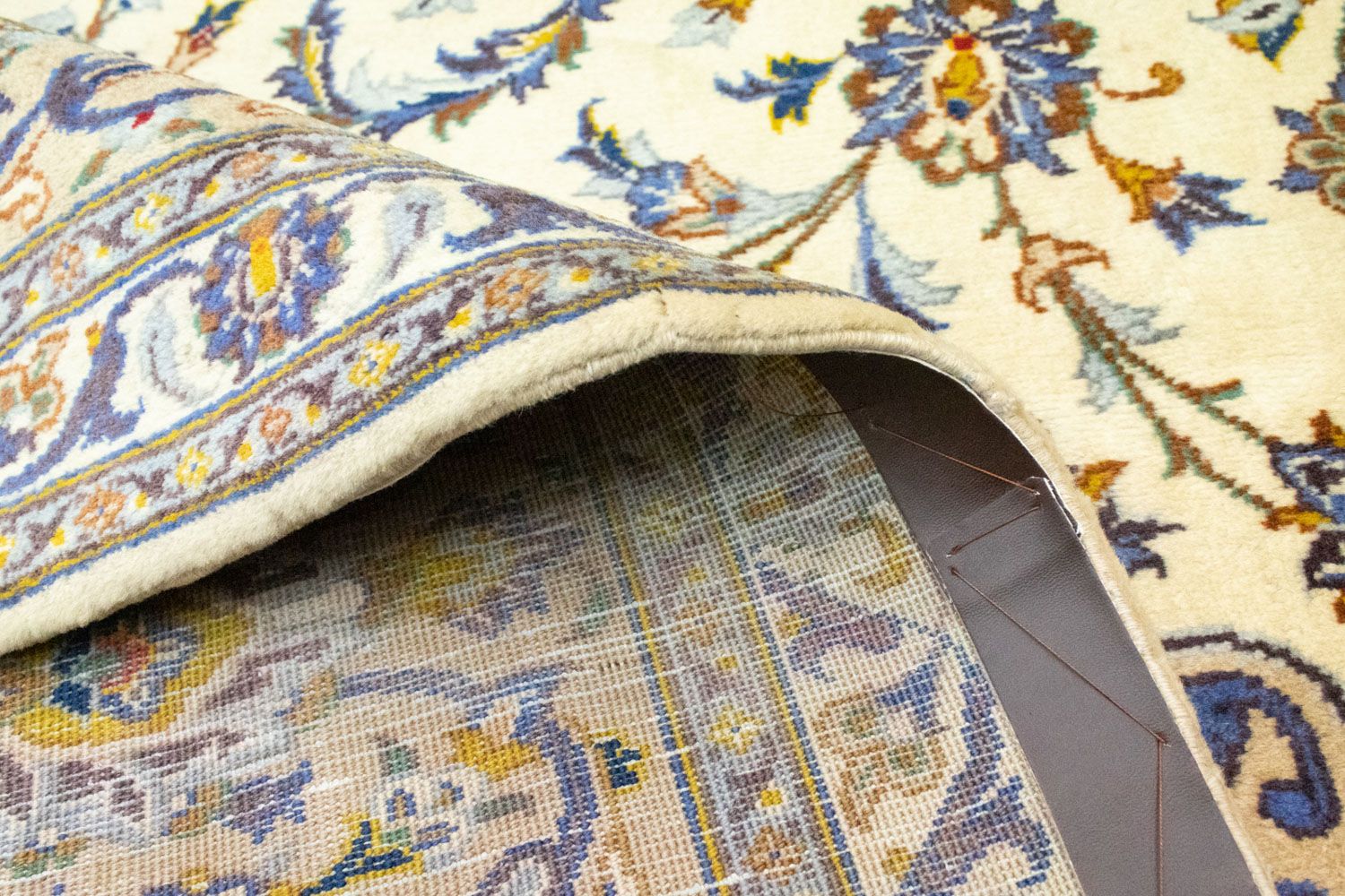 Tapis persan - Keshan - 396 x 293 cm - beige