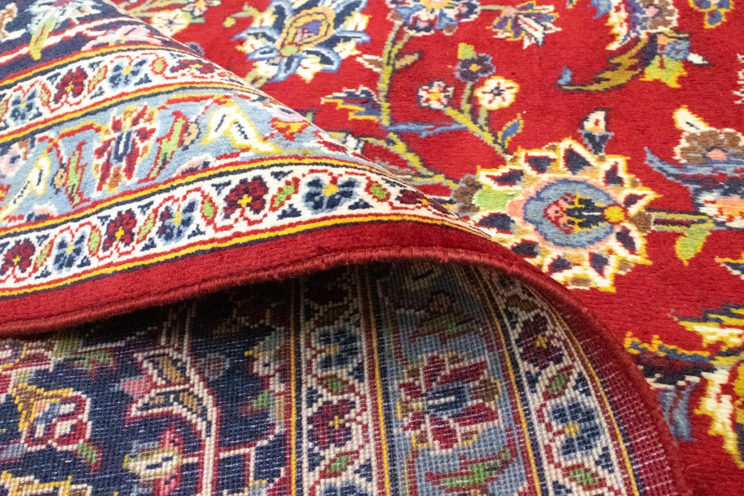 Tapis persan - Keshan - 390 x 297 cm - rouge