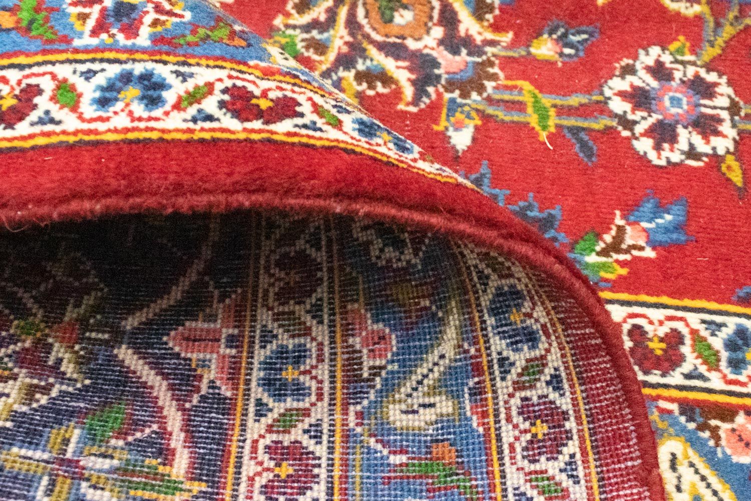 Tapis persan - Keshan - 391 x 294 cm - rouge