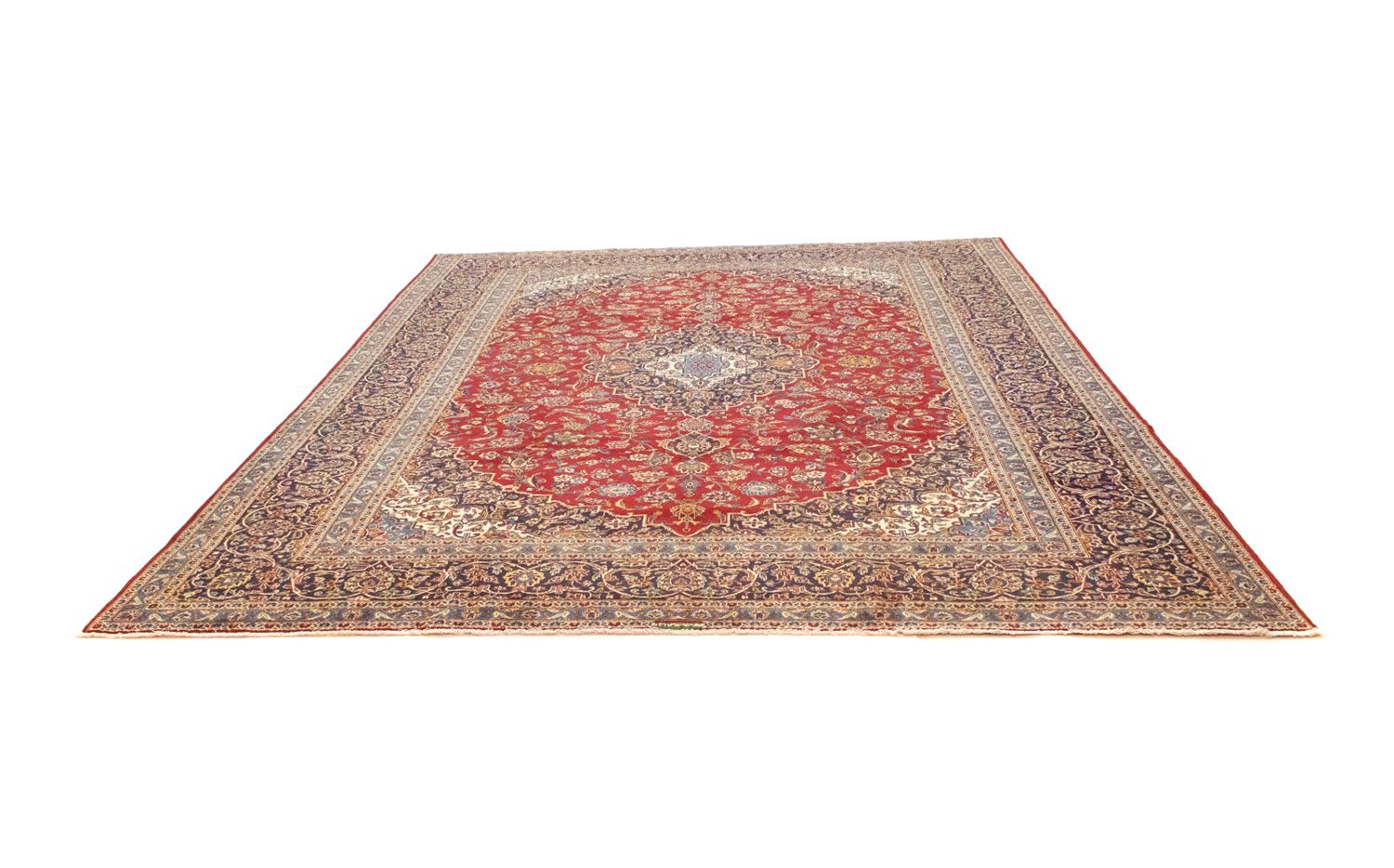 Tapis persan - Keshan - 391 x 294 cm - rouge