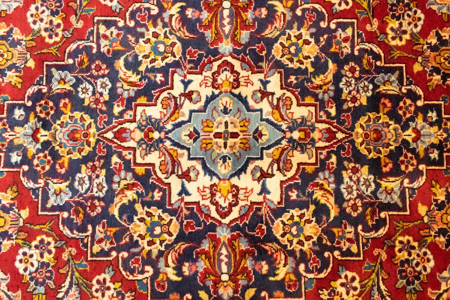 Tapis persan - Keshan - 402 x 297 cm - rouge