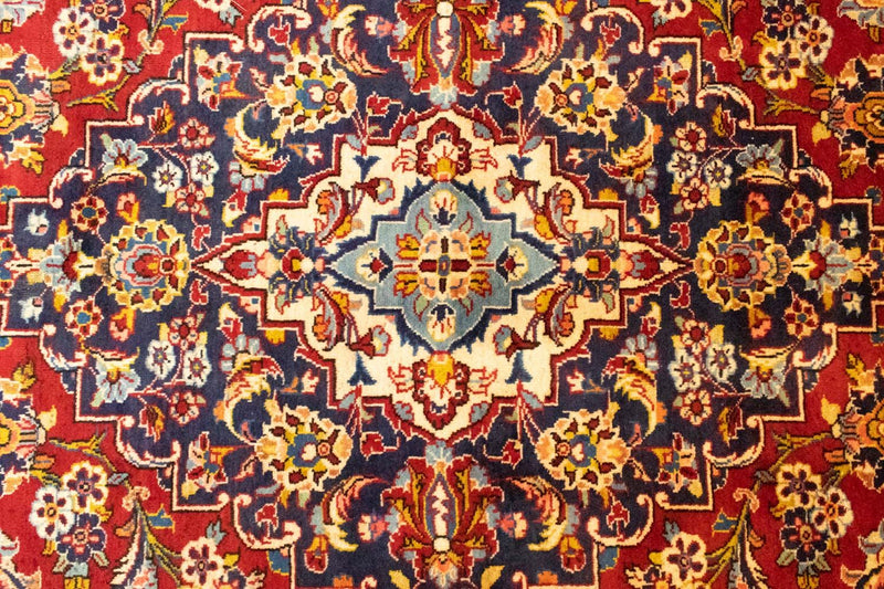 Tapis persan - Keshan - 402 x 297 cm - rouge