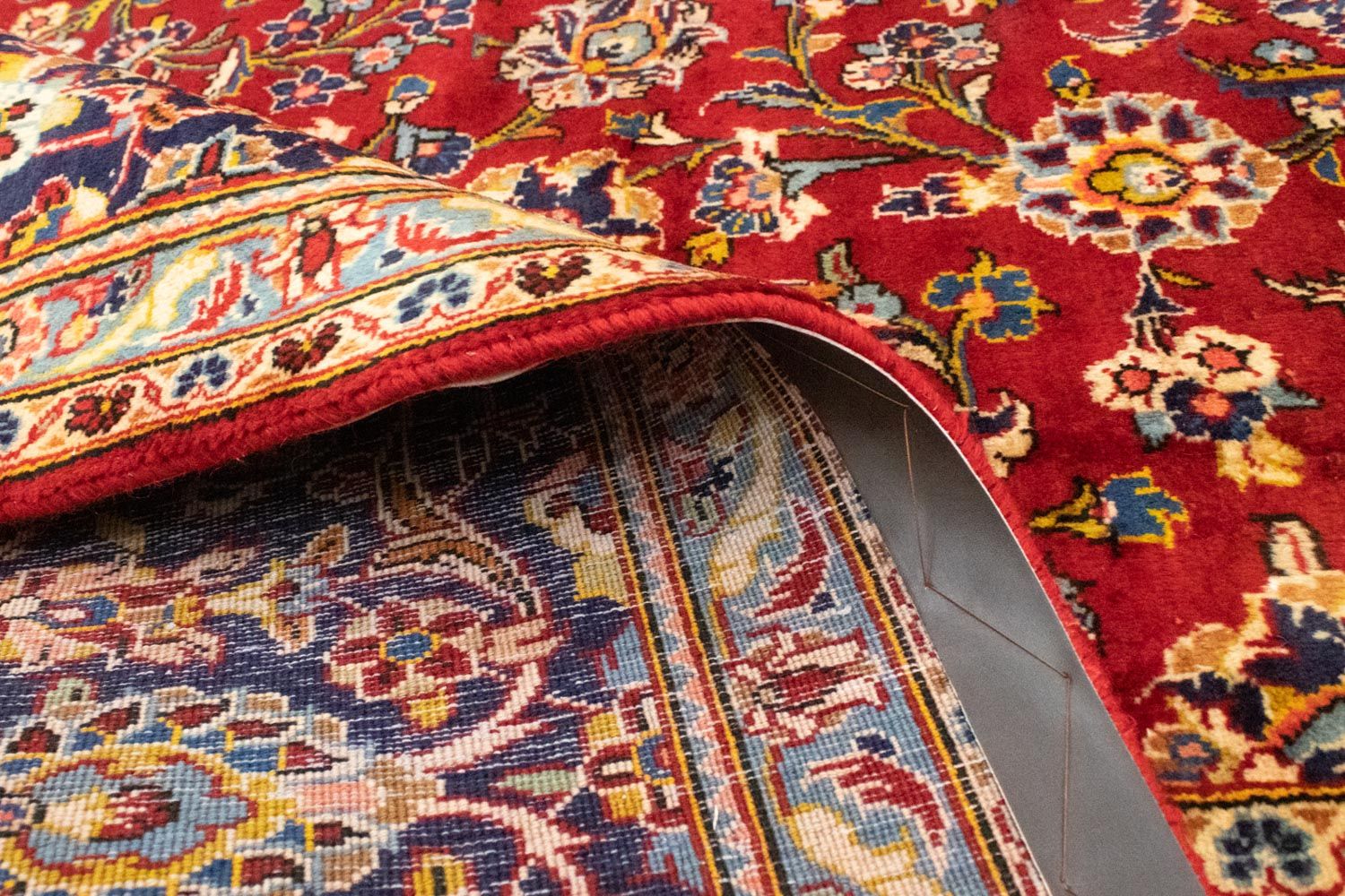 Tapis persan - Keshan - 402 x 297 cm - rouge