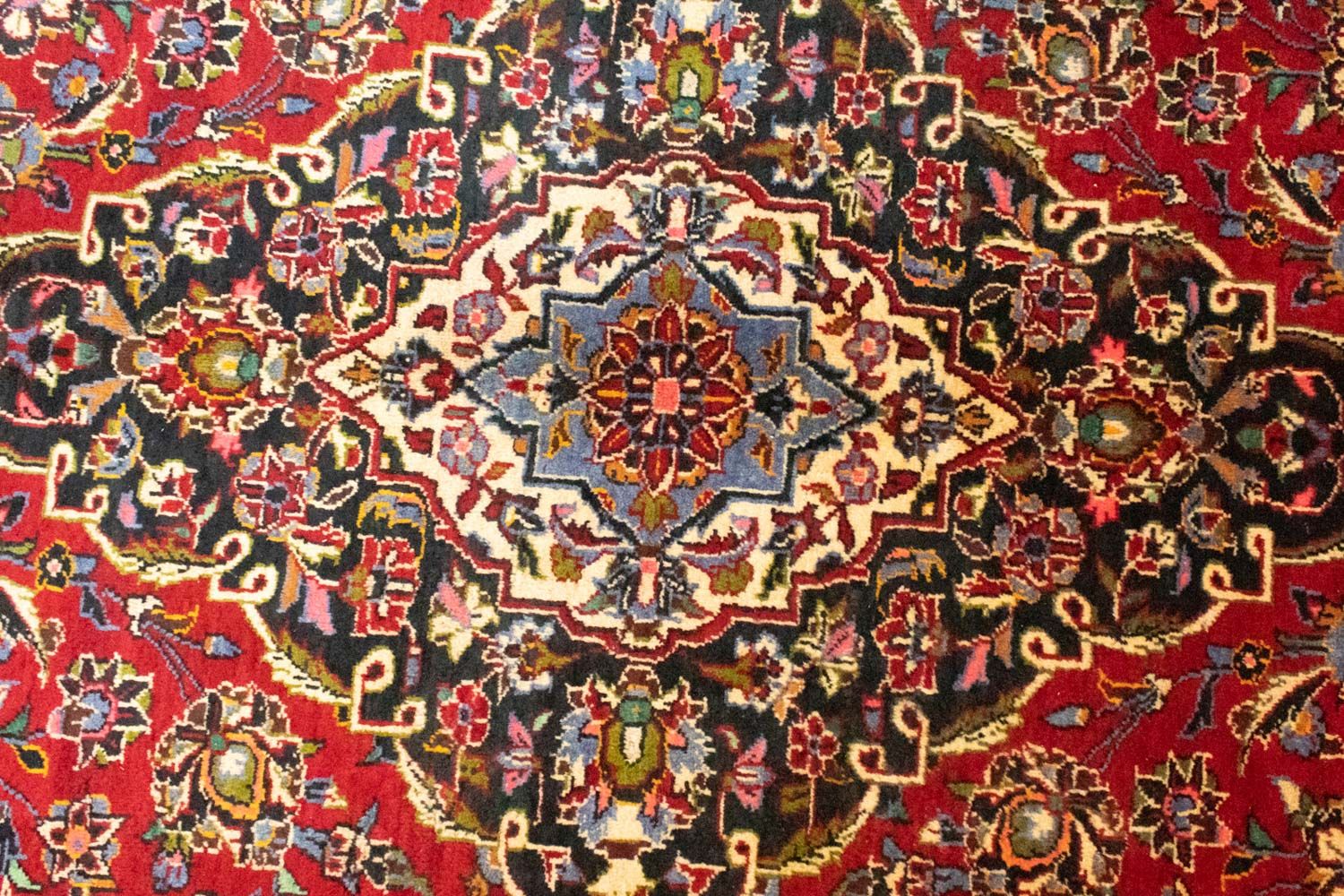 Tapis persan - Keshan - 415 x 298 cm - rouge