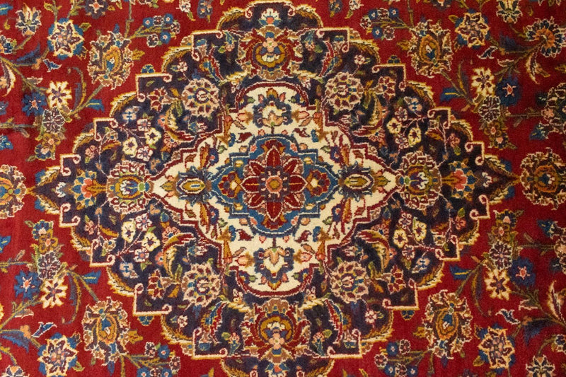 Tapis persan - Keshan - 406 x 307 cm - orange