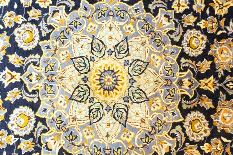Tapis persan - Keshan - 431 x 308 cm - bleu
