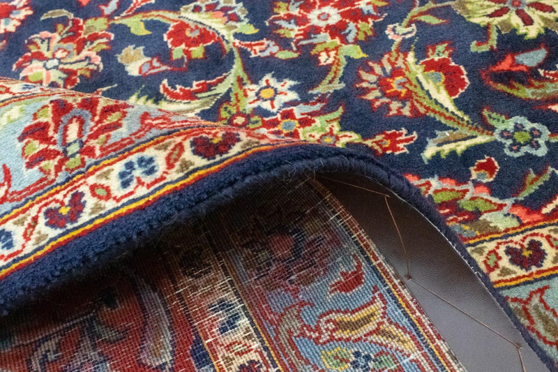 Tapis persan - Keshan - 433 x 300 cm - bleu