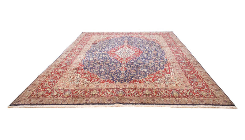 Tapis persan - Keshan - 433 x 300 cm - bleu