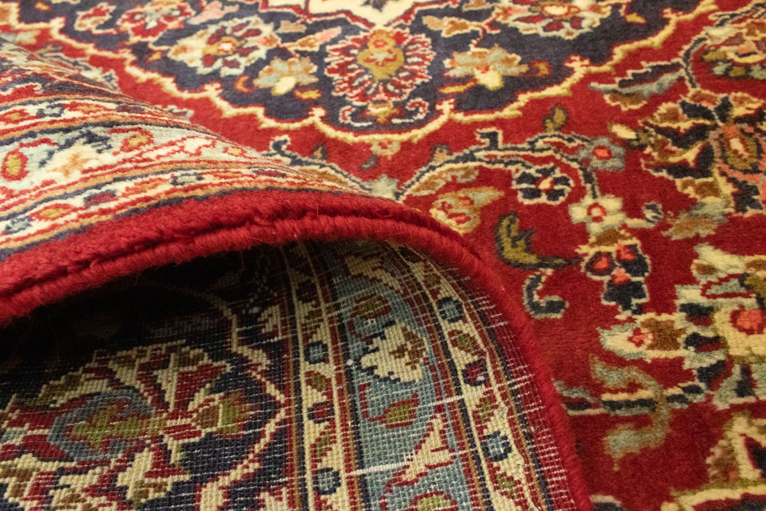 Tapis persan - Keshan - 290 x 200 cm - rouge