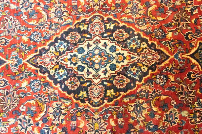 Tapis persan - Keshan - 284 x 198 cm - orange