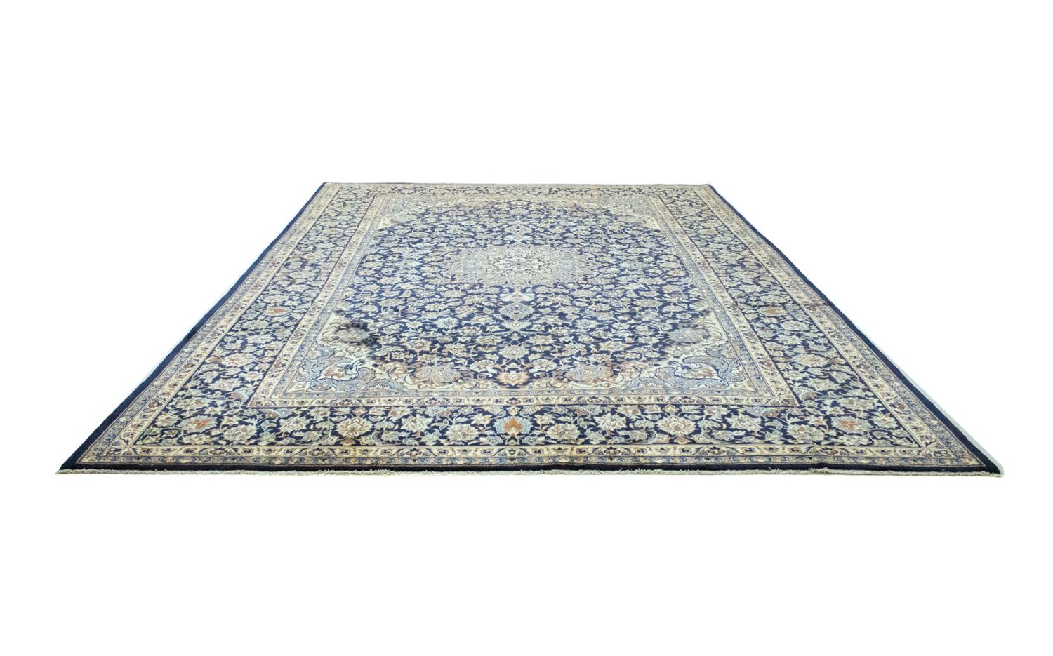 Tapis persan - Classique - 414 x 295 cm - bleu