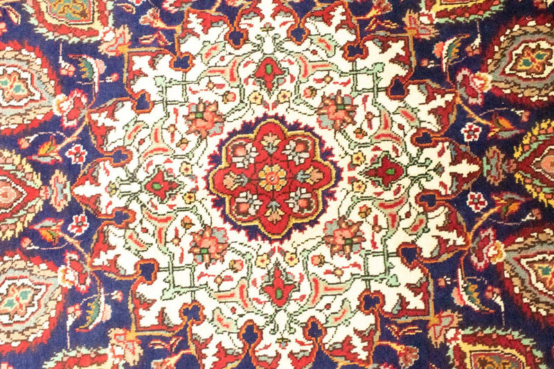 Perserteppich - Täbriz 392 x 305 cm - blau