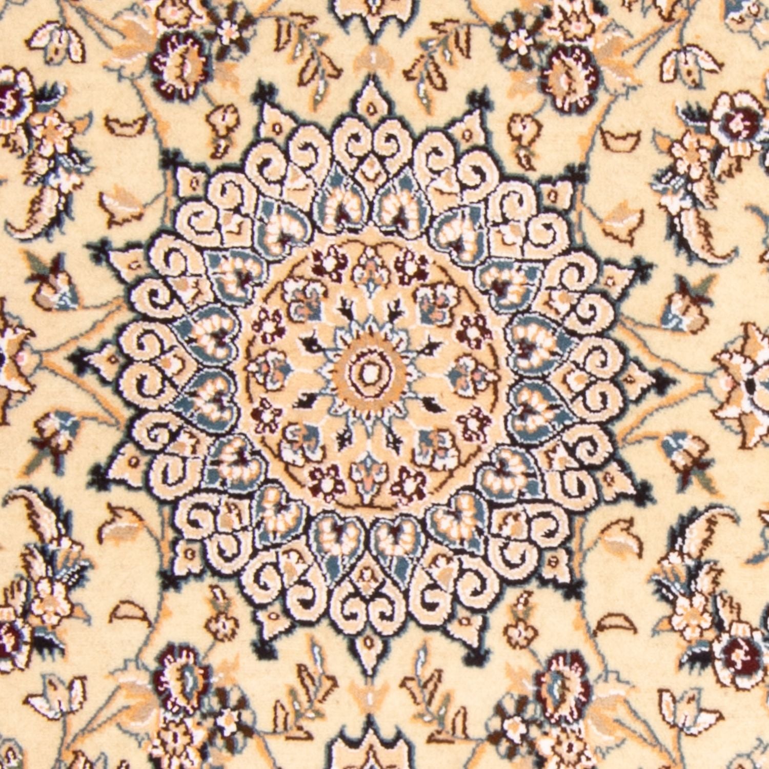Tapis persan - Nain - Royal - 147 x 86 cm - beige