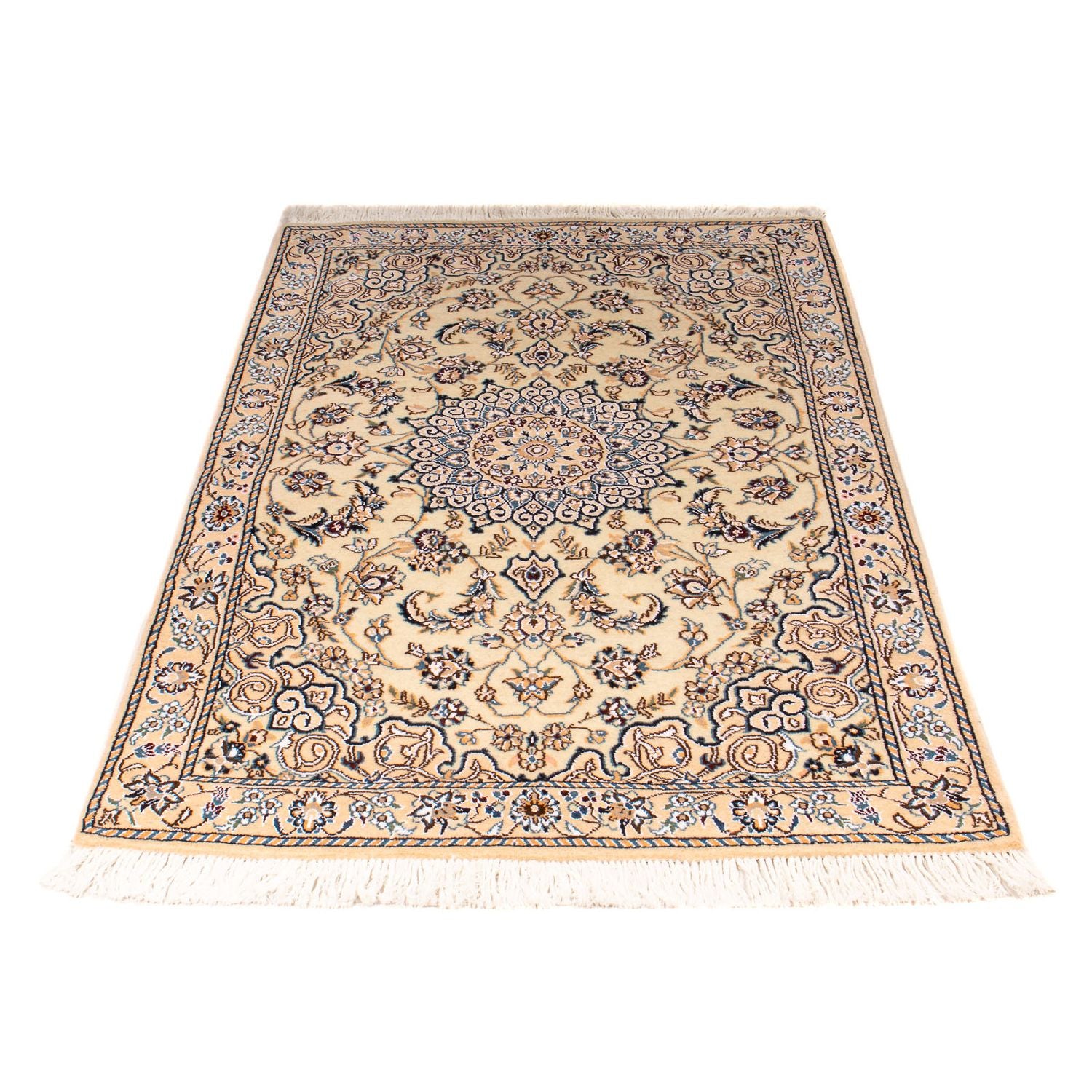 Tapis persan - Nain - Royal - 147 x 86 cm - beige