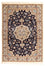 Tapis persan - Nain - Premium - 142 x 97 cm - bleu foncé