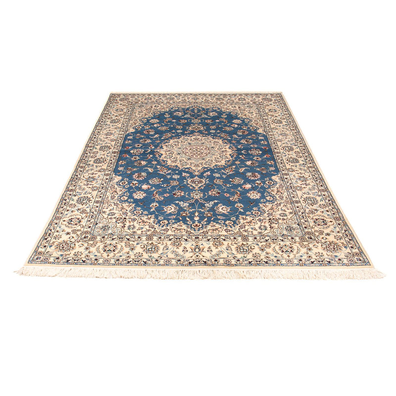 Tapis persan - Nain - Premium - 233 x 155 cm - bleu foncé