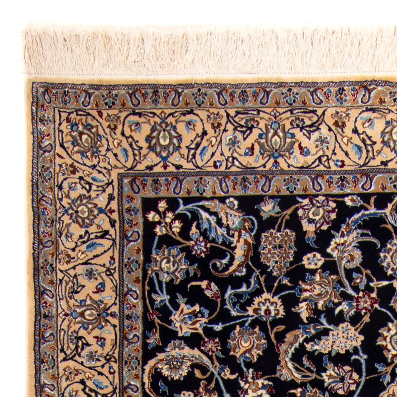 Tapis persan - Nain - Premium - 205 x 128 cm - bleu foncé