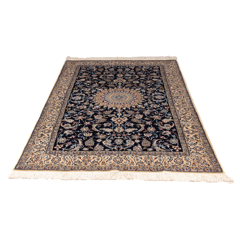 Tapis persan - Nain - Premium - 205 x 128 cm - bleu foncé