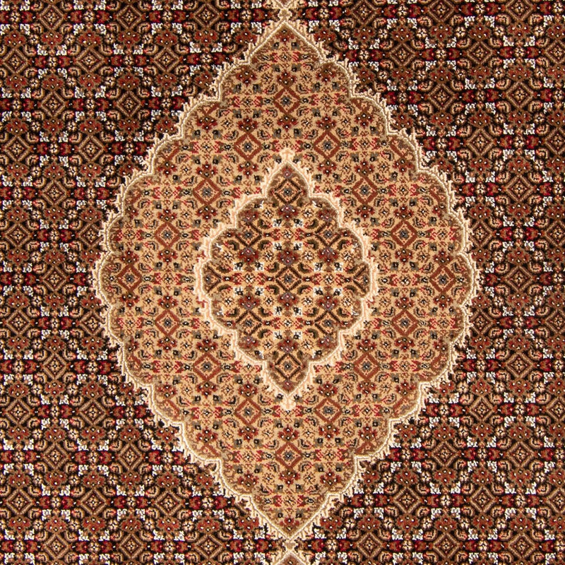 Tapis persan - Tabriz - 300 x 200 cm - bleu foncé