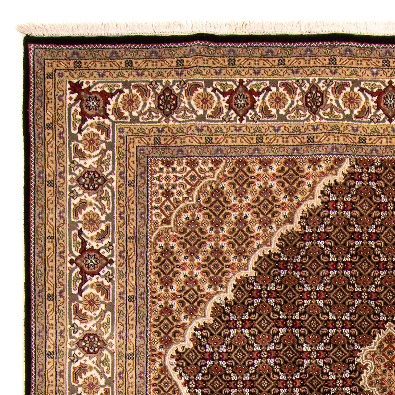 Tapis persan - Tabriz - 300 x 200 cm - bleu foncé