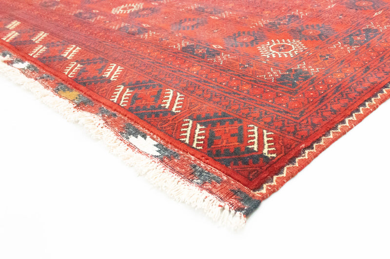 Tapis afghan - Boukhara - 294 x 200 cm - rouge foncé