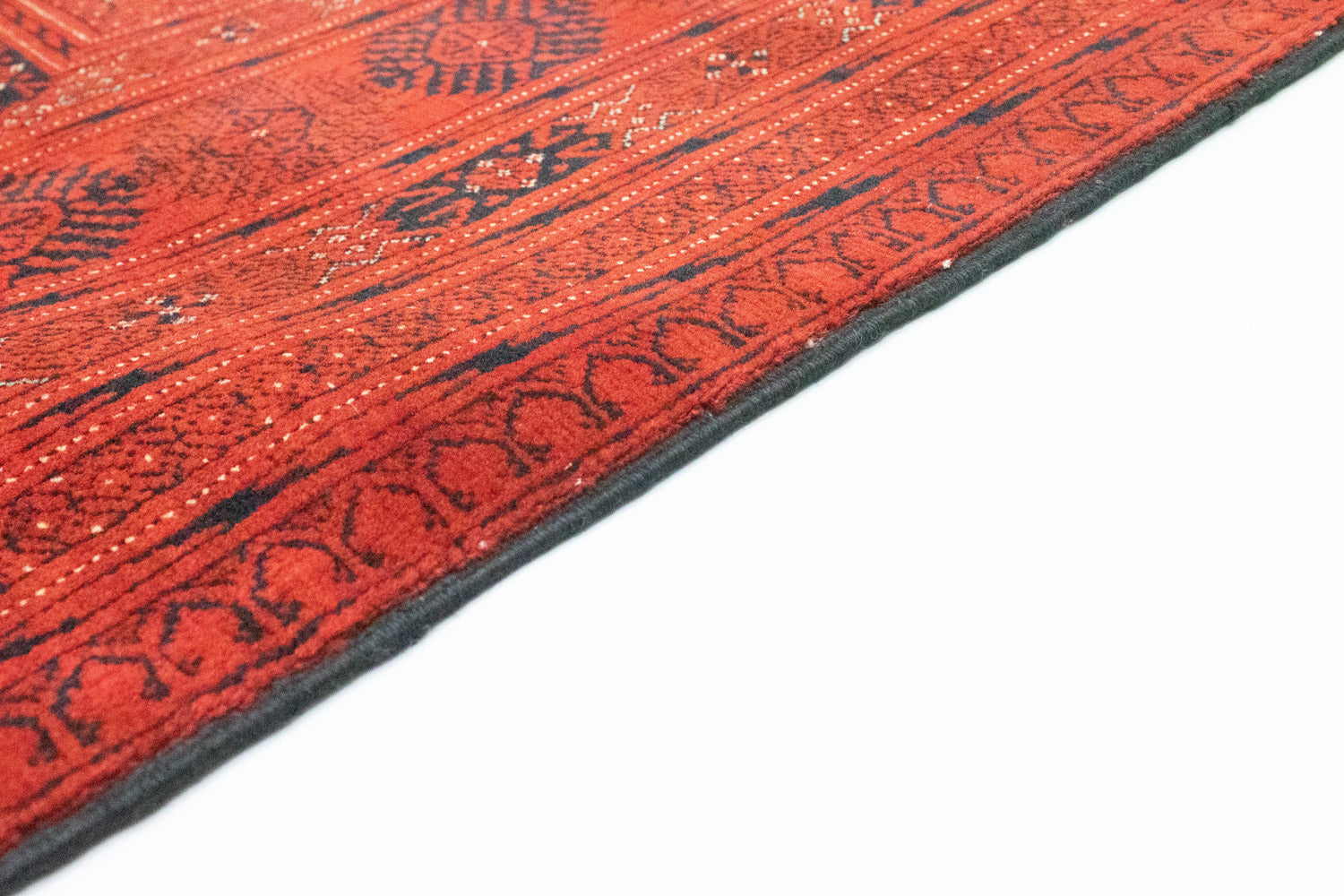Tapis afghan - Boukhara - 293 x 196 cm - rouge