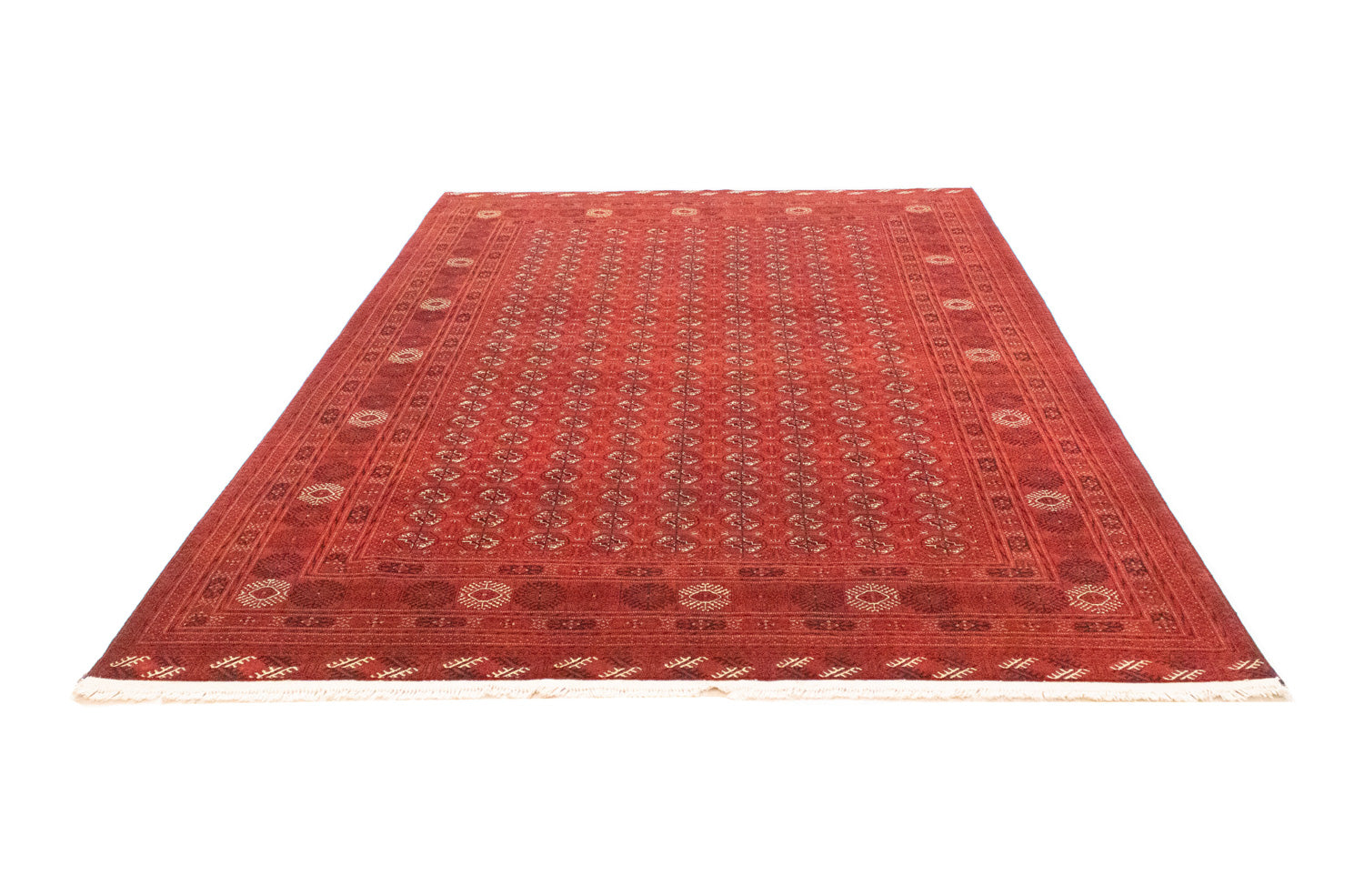 Tapis afghan - Boukhara - 293 x 196 cm - rouge