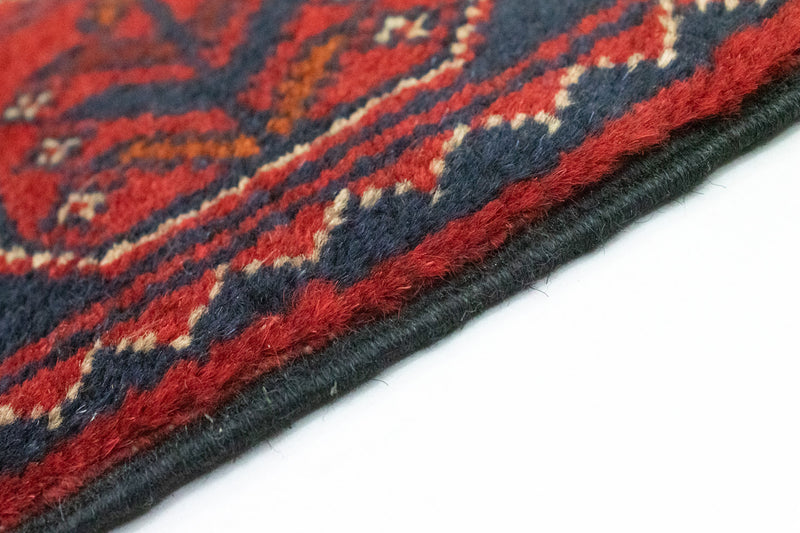 Tapis afghan - Kunduz - 120 x 77 cm - bleu foncé