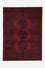Tapis afghan - Filpa - 140 x 100 cm - rouge