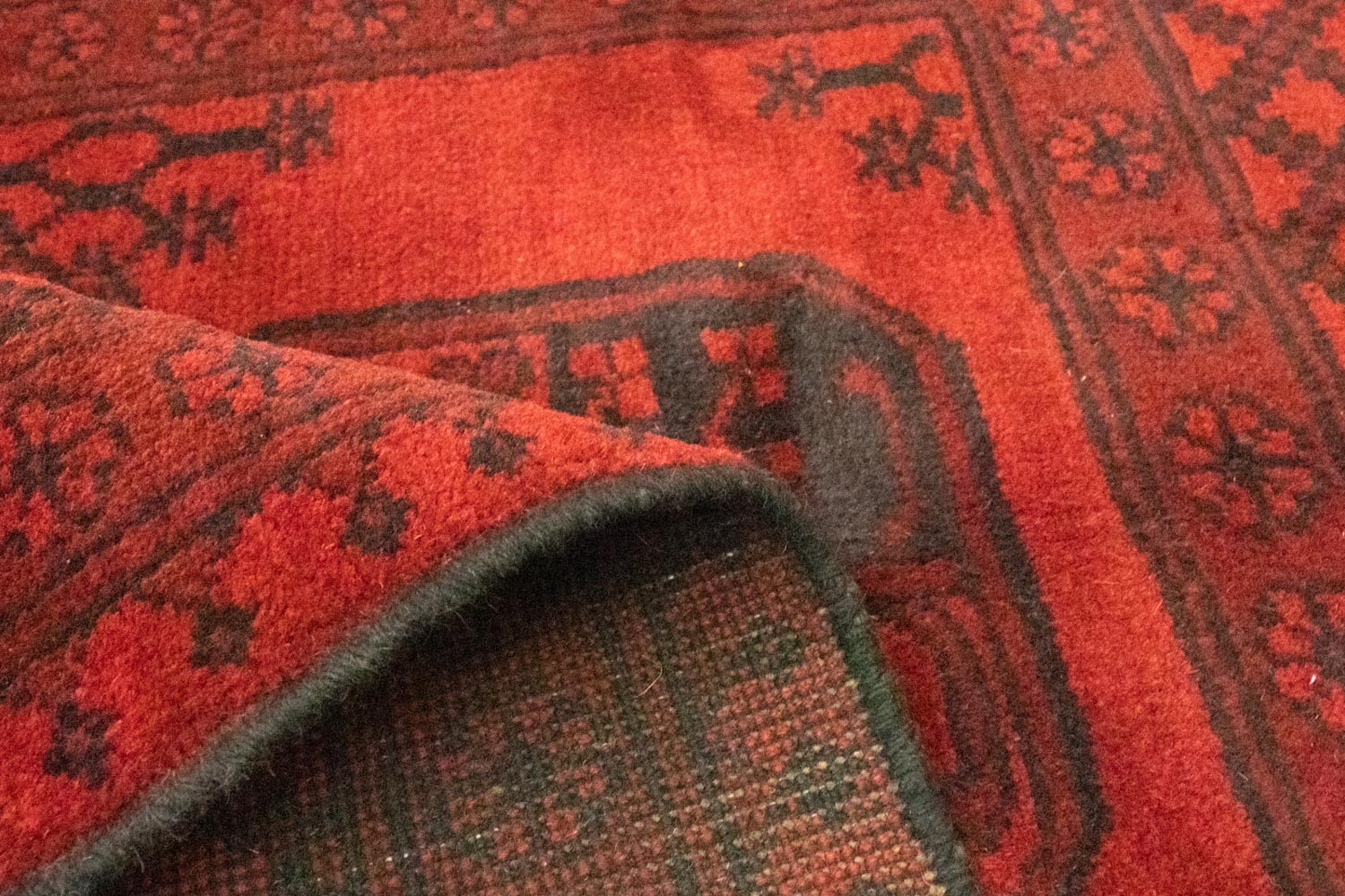 Tapis afghan - Filpa - 140 x 100 cm - rouge