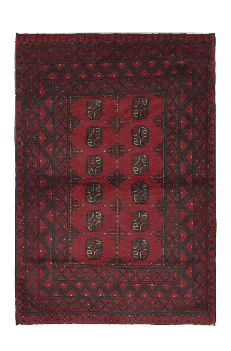 Tapis afghan - Filpa - 148 x 103 cm - rouge