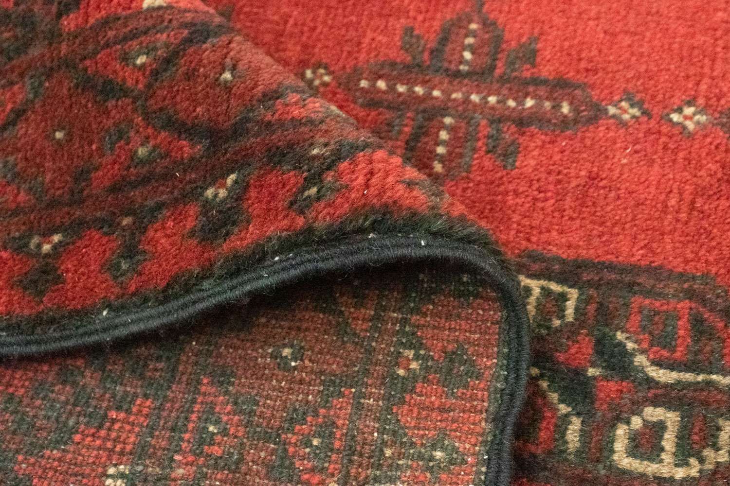 Tapis afghan - Filpa - 148 x 103 cm - rouge