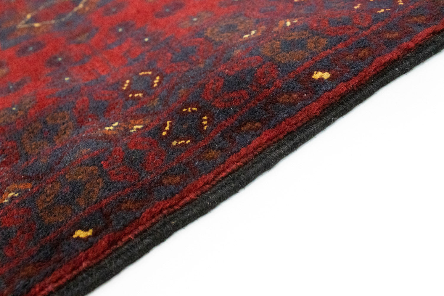 Tapis afghan - Kunduz - 125 x 78 cm - rouge
