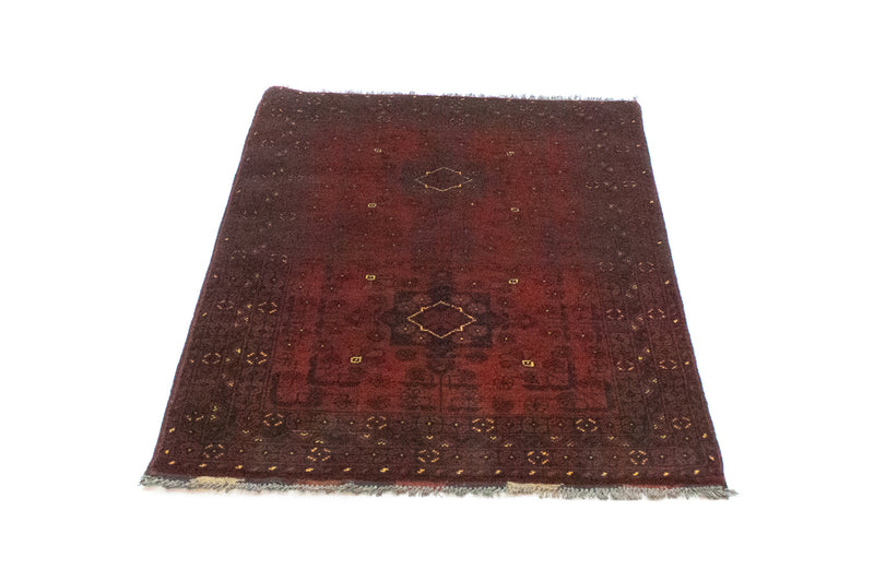 Tapis afghan - Kunduz - 125 x 78 cm - rouge