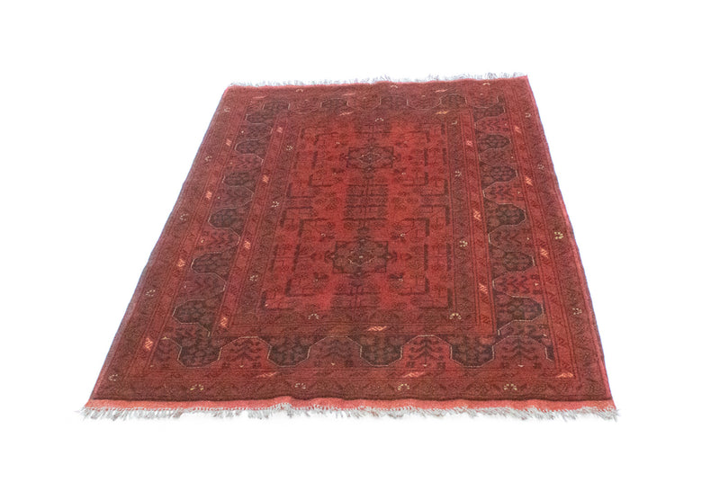 Tapis afghan - Kunduz - 156 x 105 cm - rouge